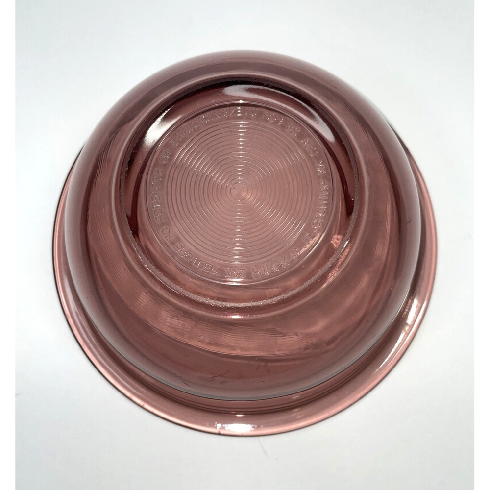 Pyrex Corning 322 Cranberry 1L Glass Mixing Bowl Cookware USA - Picture 3 of 3